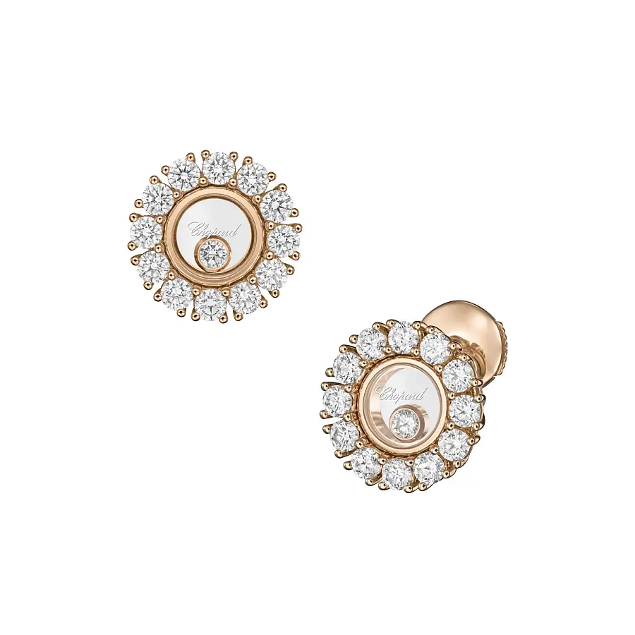 Gold Earrings Chopard Happy Hearts 83A609-5001