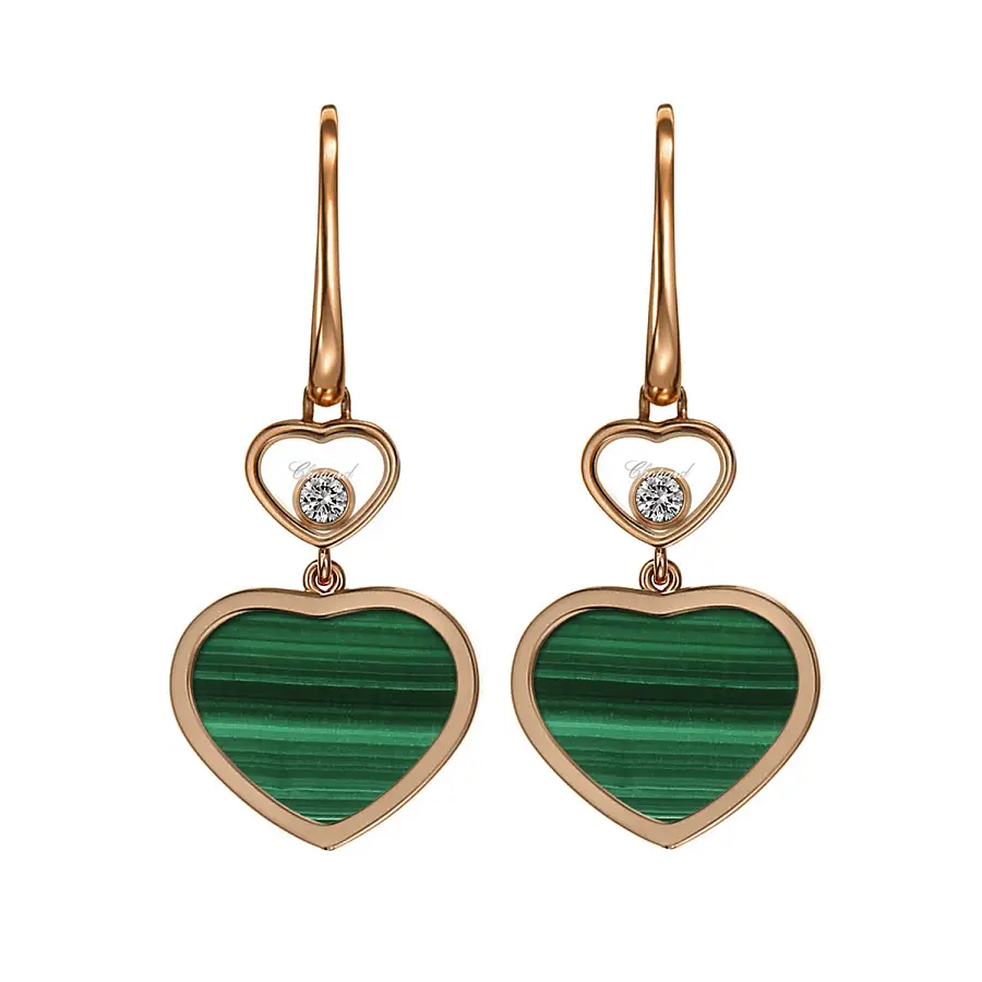 Gold Earrings Chopard Happy Hearts 837482-5111