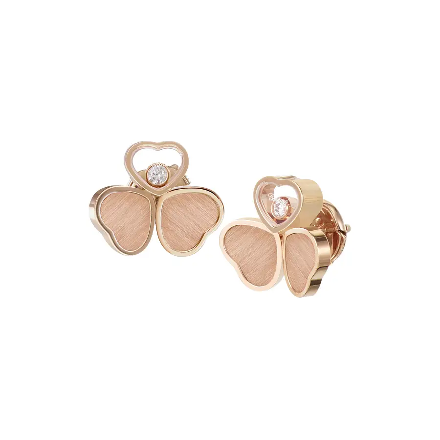 Gold Earrings Chopard Happy Hearts 83A083-5701
