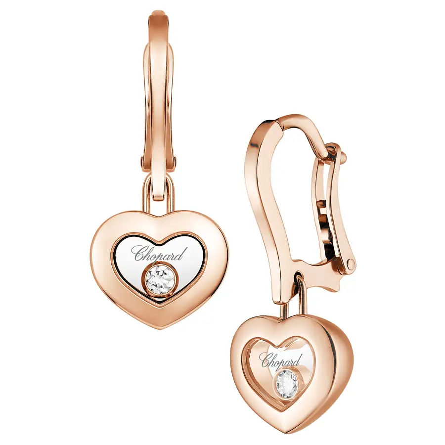 Gold Earrings Chopard Happy Diamonds 83A054-5301
