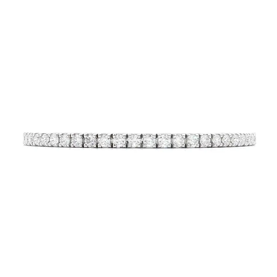 Gold tennis bracelet with diamonds