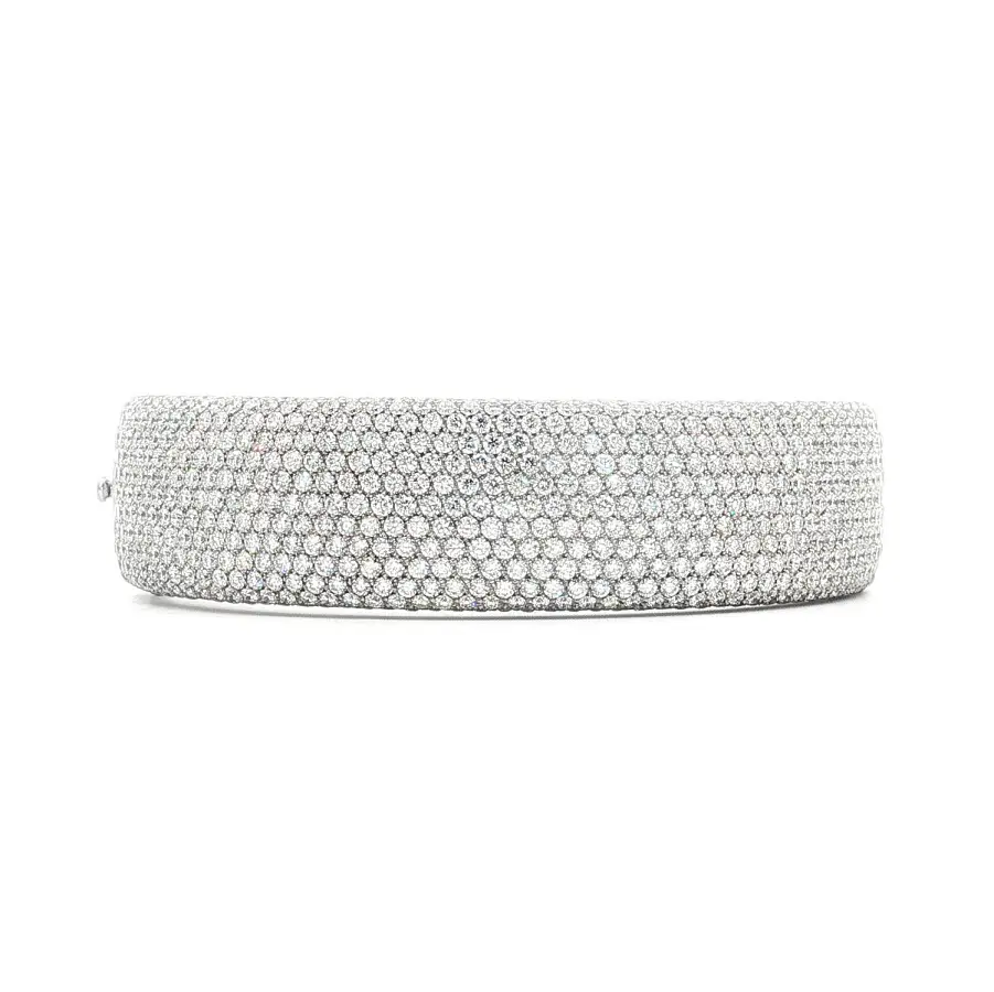 White Gold Bracelet Fully Set with Diamonds