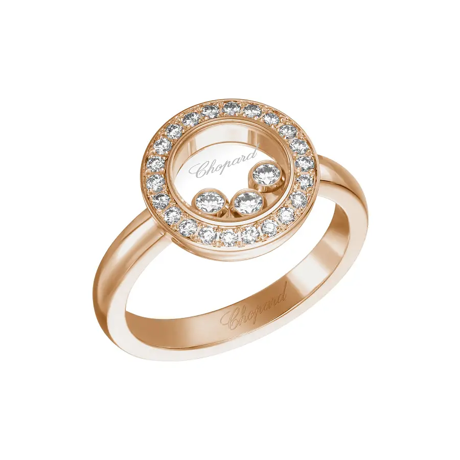 Gold Ring Chopard Happy Diamonds 82A018-5211