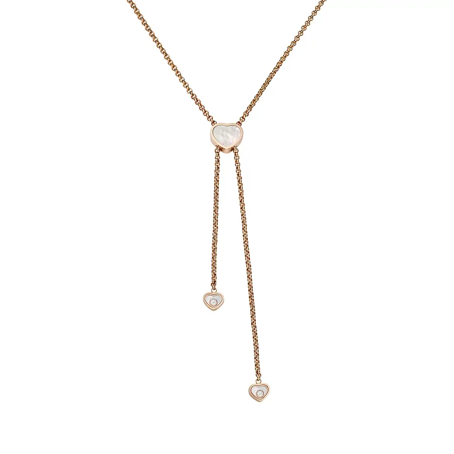 Gold Necklace Chopard Happy Hearts 81A148-5301