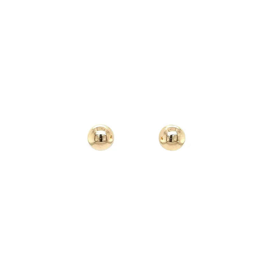 Gold Ball Stud Earrings