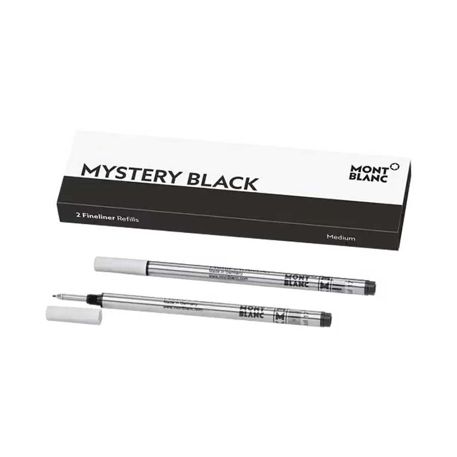 Montblanc 2x Fineliner M Refills, Mystery Black MB128246