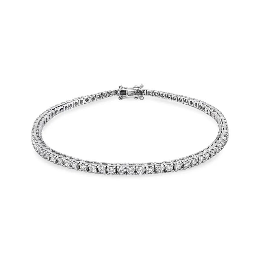 Gold Tennis Bracelet with Diamonds