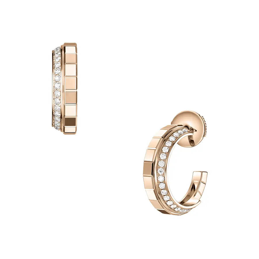 Chopard Ice Cube Gold Earrings 837008-5001