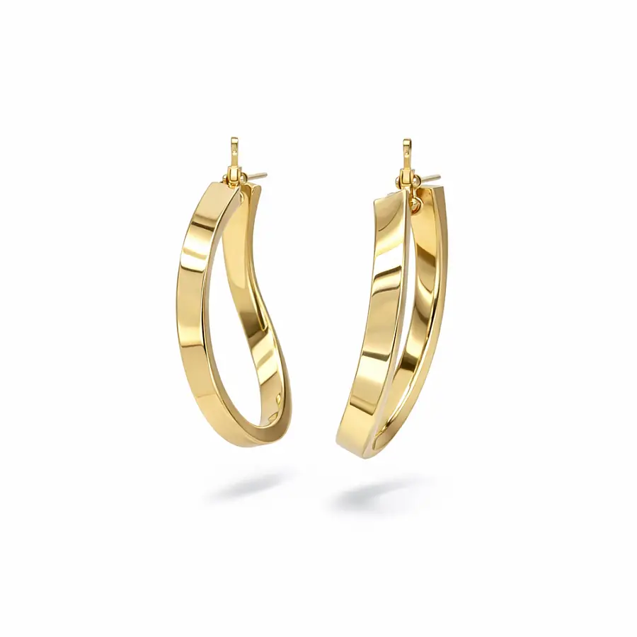 Yellow Gold Hoop Earrings