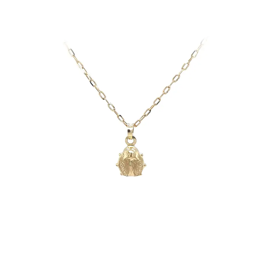 Gold Pendant with a Ladybug Motif
