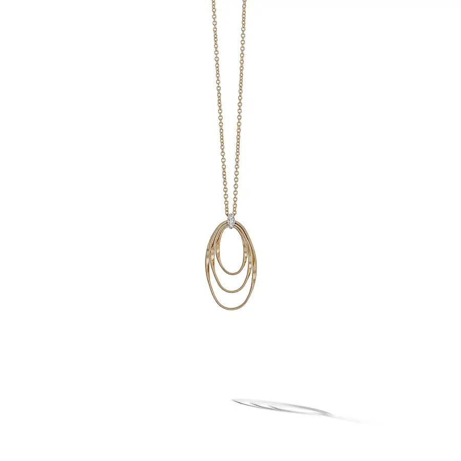 Gold Pendant Marco Bicego Marrakech Onde CG785 B YW