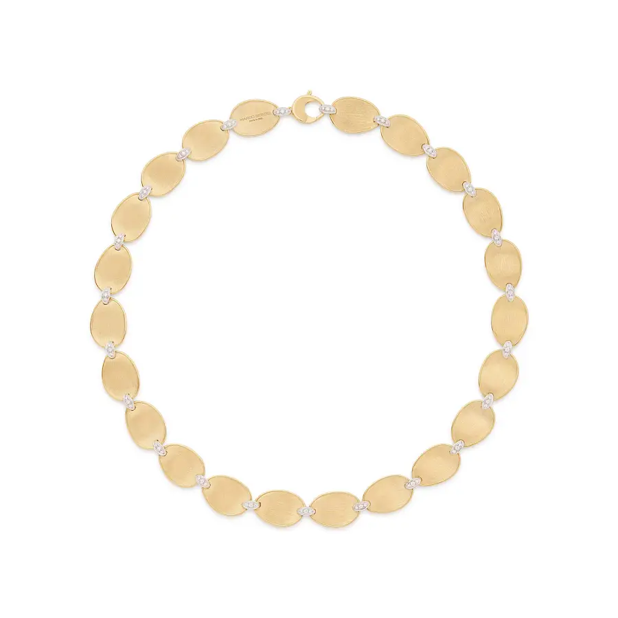 Gold Necklace Marco Bicego Lunaria Diamonds CB2893_B YW Q6