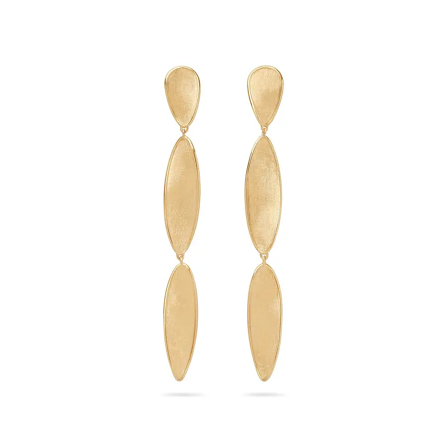 Gold Earrings Marco Bicego Lunaria Twist OB1918 Y 02