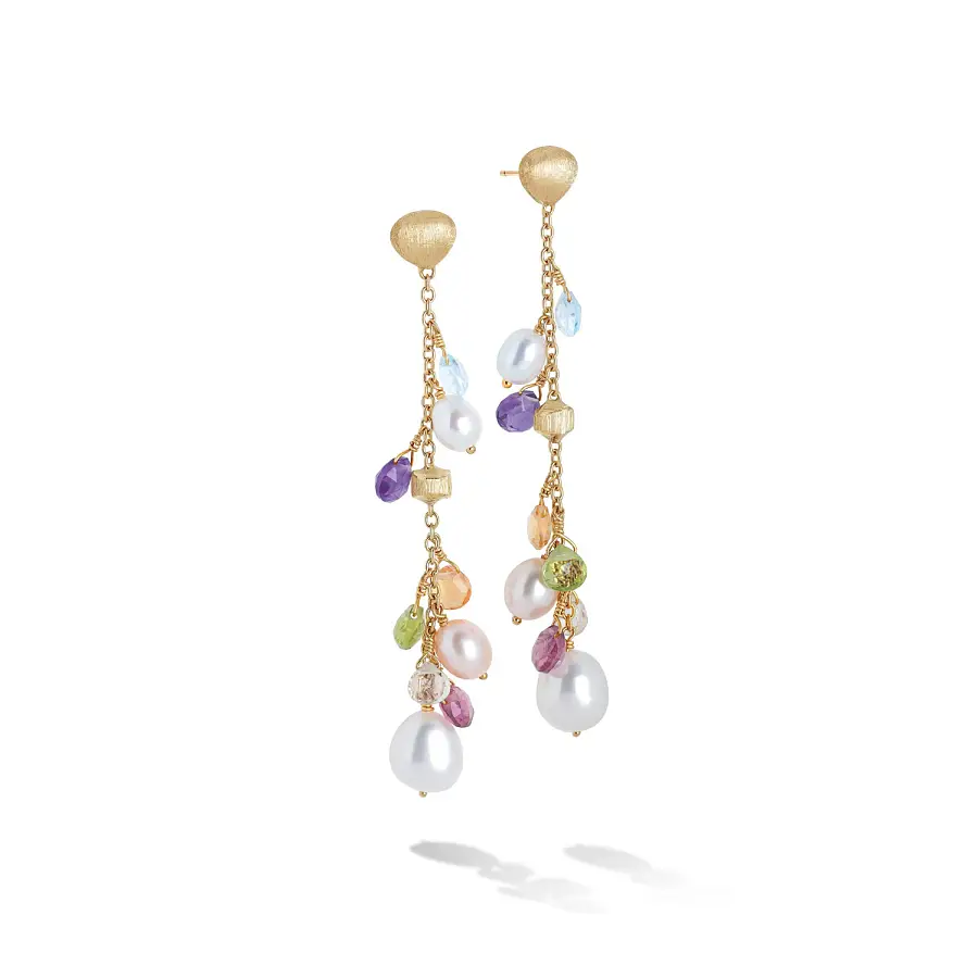 Gold Earrings Marco Bicego Paradise OB1779 MIX114 Y