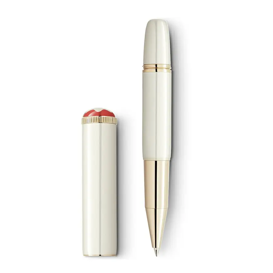 Montblanc Heritage Rouge et Noir 'Baby' Special Edition Ivory-Coloured Rollerball MB128122