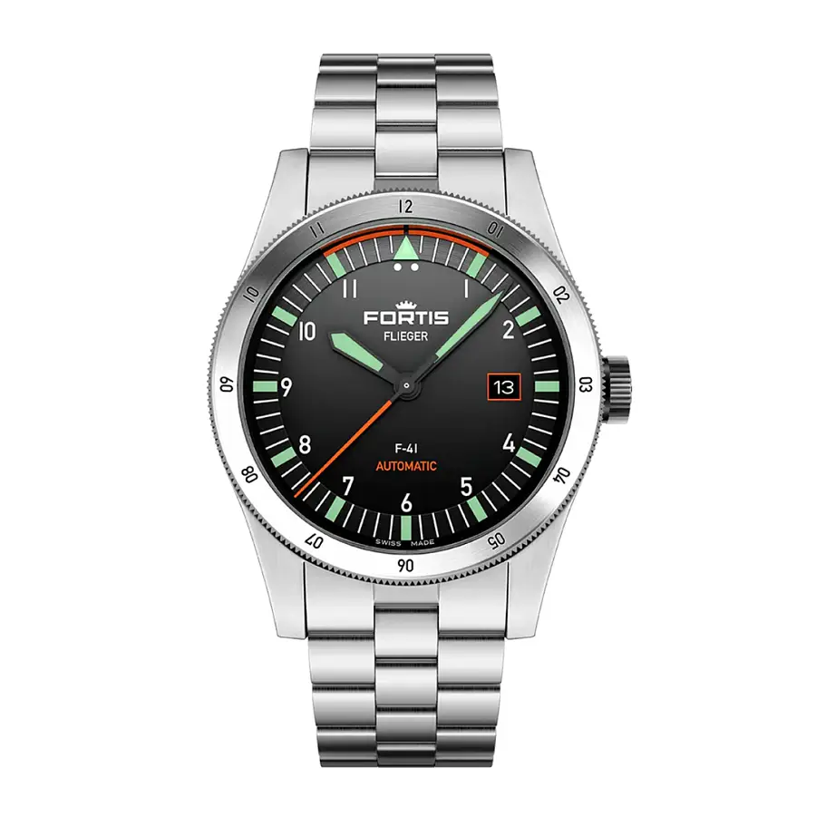 Fortis Flieger F-41 Automatic on Block Barcelet F4220008