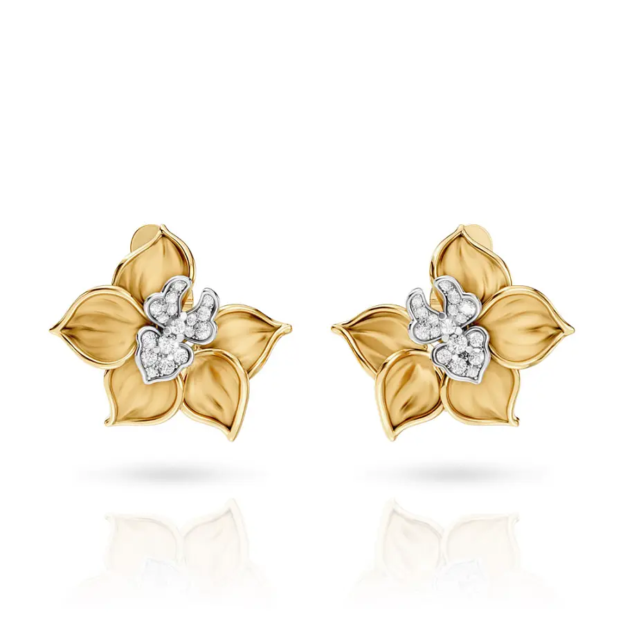 Carrera y Carrera Orquídeas Maxi Earrings