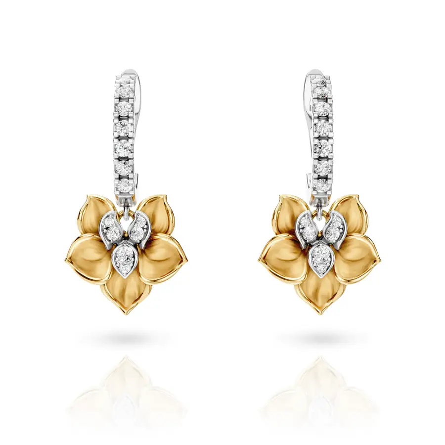 Carrera y Carrera Orquideas Long Earrings