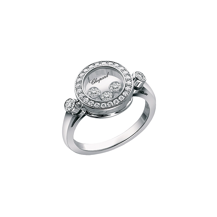 Gold Ring Chopard Happy Diamonds 823957-1510