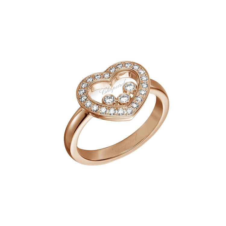 Gold Ring Chopard Happy Diamonds 82A611-5211