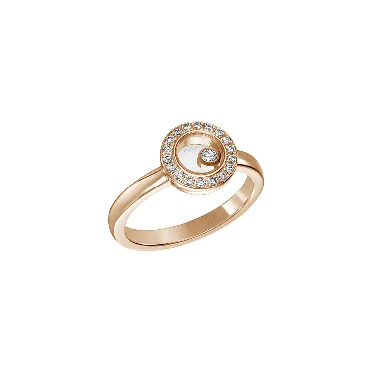 Gold Ring Chopard Happy Diamonds 82A017-5209