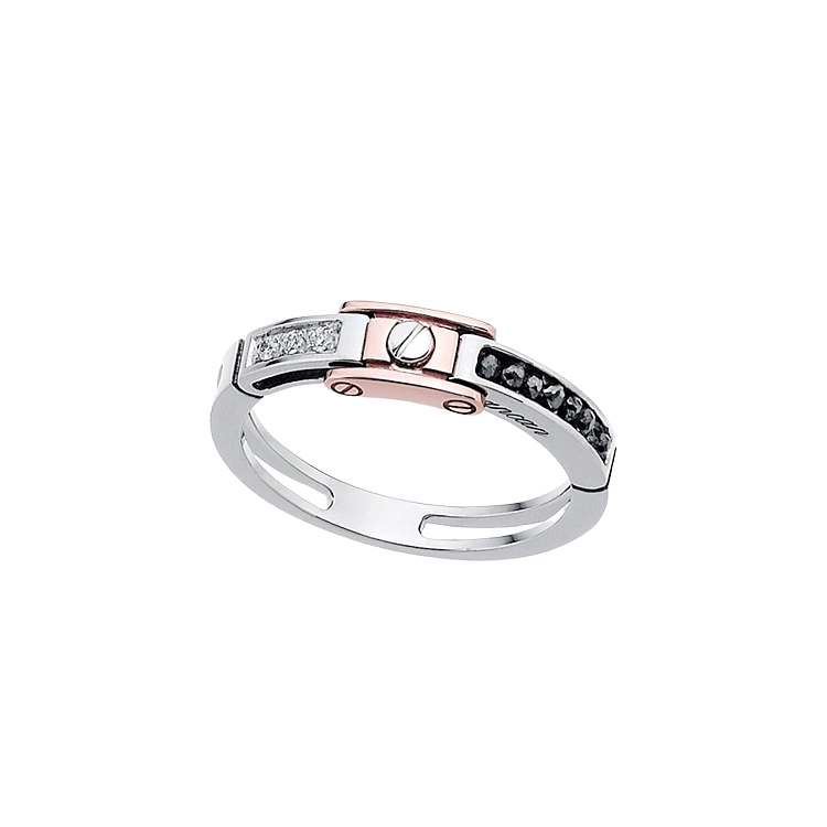 Gold Ring Zancan Black Magic Soft-2 EA189BR