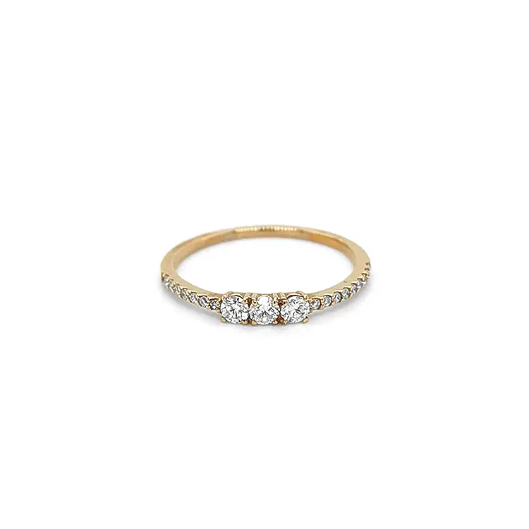 Gold Ring with Diamonds