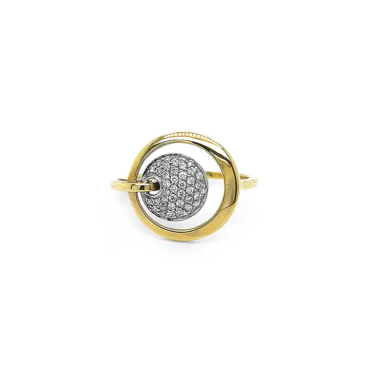 Gold Ring with Diamonds