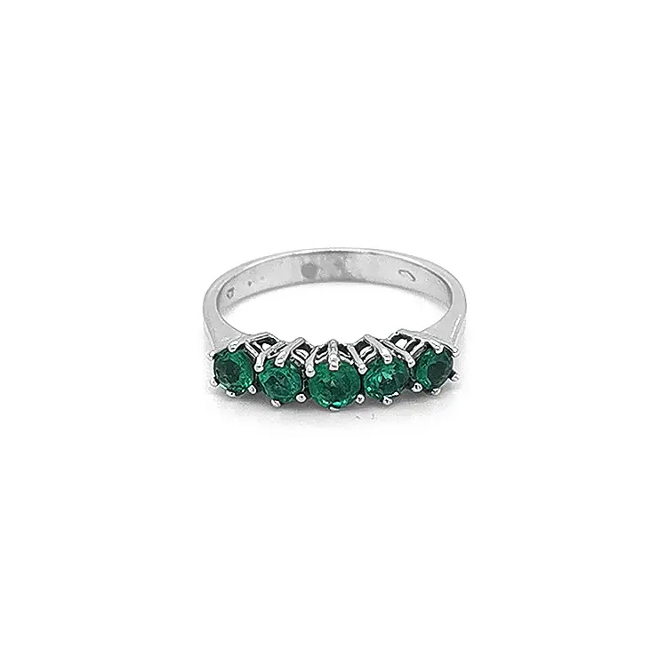 Gold Ring with Emeralds
