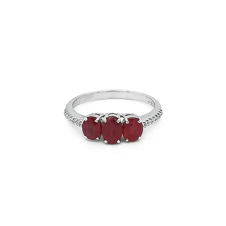 Gold Ring with Rubies and Diamonds
