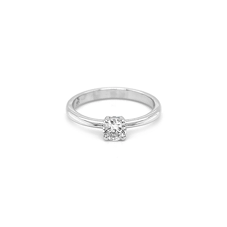 Gold Engagement Ring with Diamond