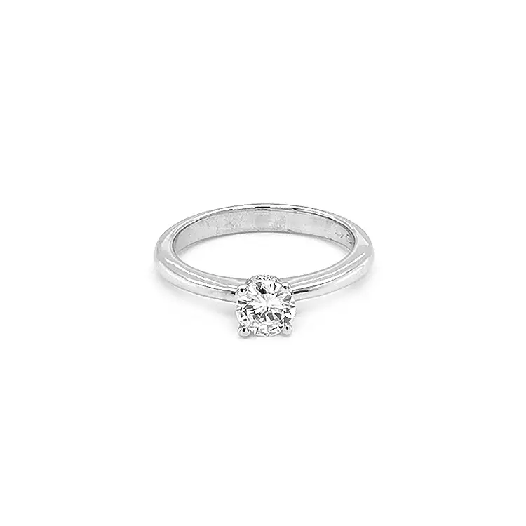 Gold Engagement Ring with Diamond