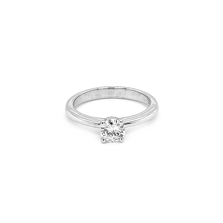 Gold Engagement Ring with Diamond