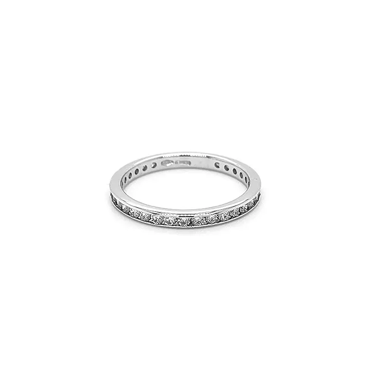 Gold Eternity Ring with Diamonds