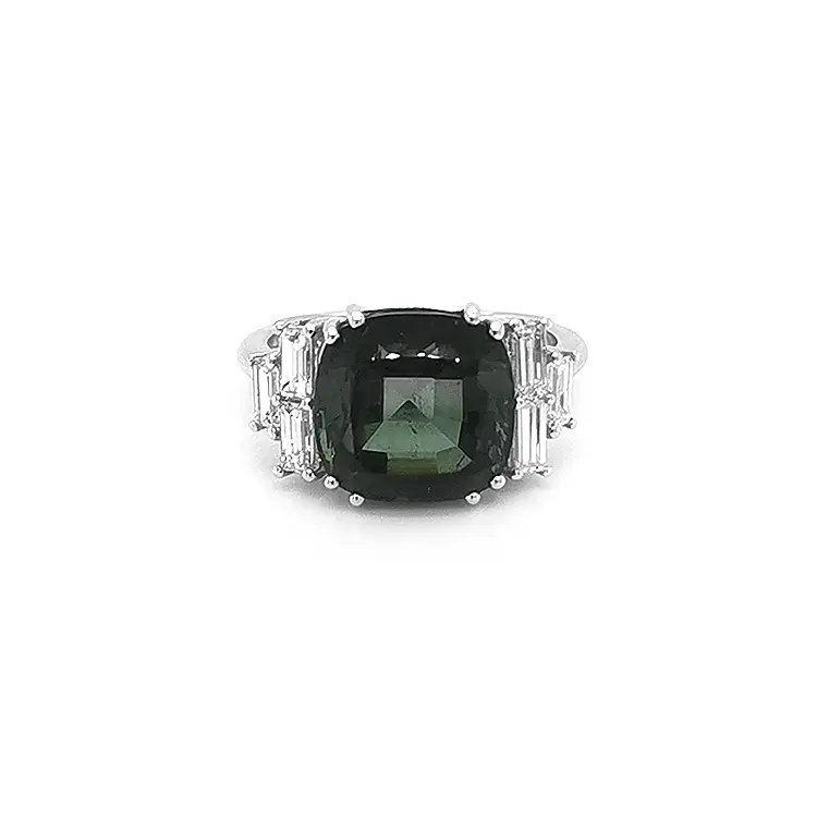 Gold Ring with Green Tourmaline