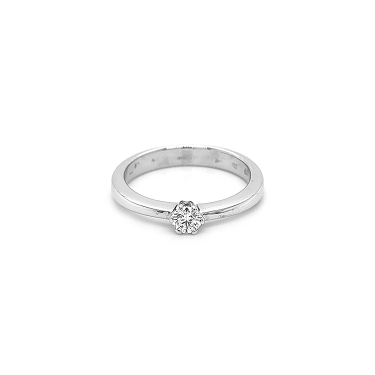 Gold Engagement Ring with Diamond