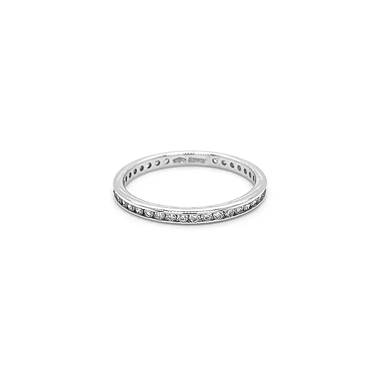 Gold Eternity Ring with Diamonds