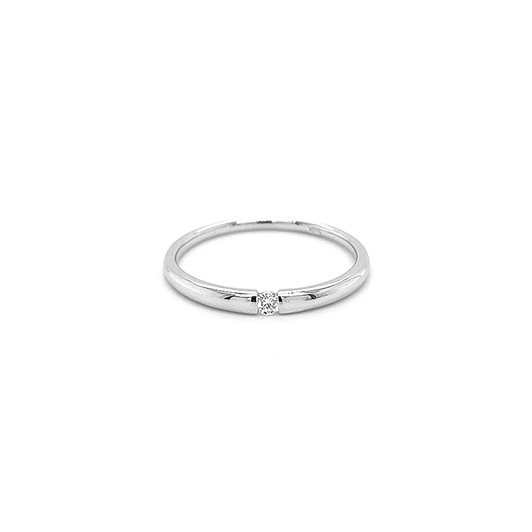 Gold Engagement Ring with Diamond