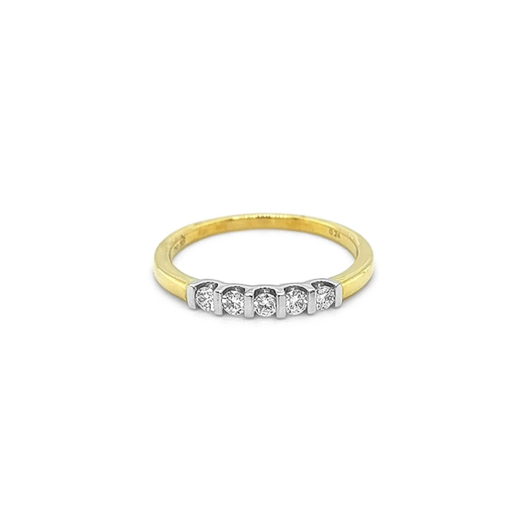 Gold Ring with Diamonds