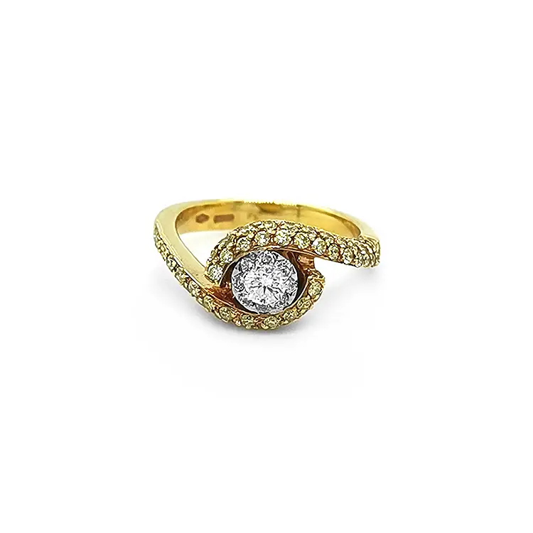 Gold Ring with Diamonds
