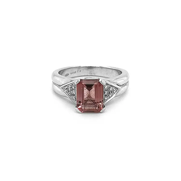 Gold Ring with Pink Tourmaline