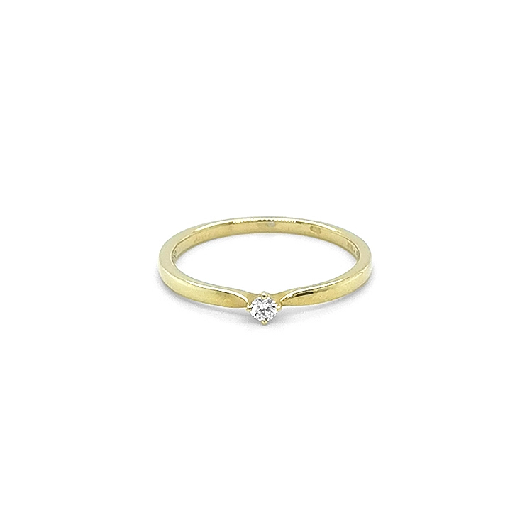 Gold Ring with Diamond