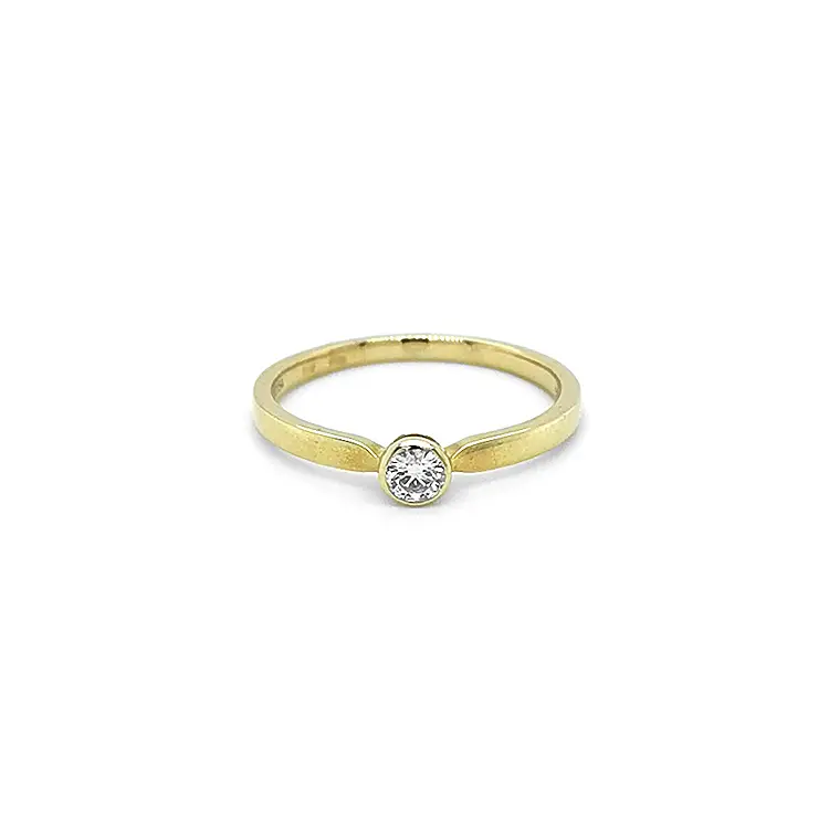 Gold Diamond Engagement Ring