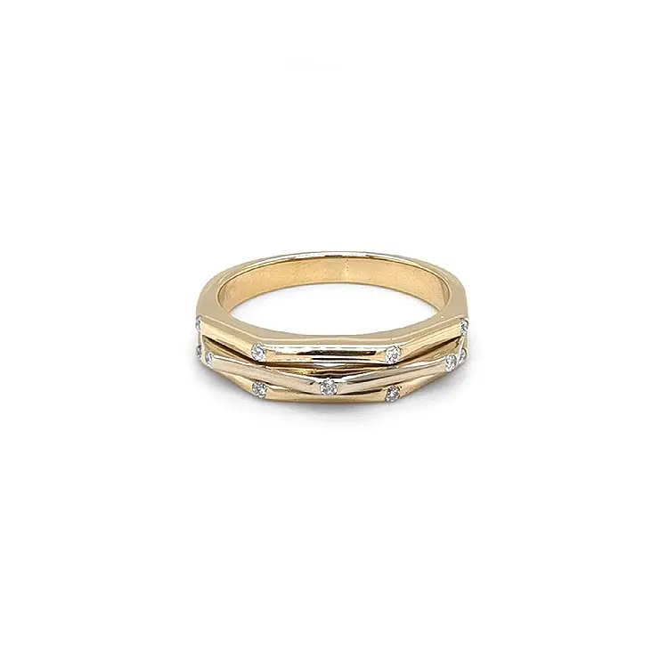 Gold Ring with Diamonds