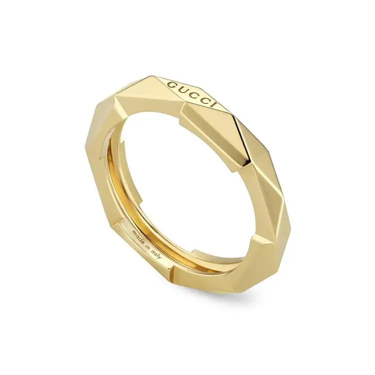 Gold Gucci Link to Love Ring YBC662177001014