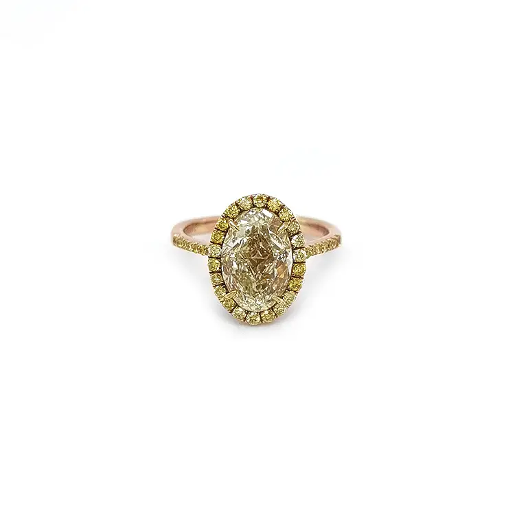 Gold Ring with Yellow Diamond