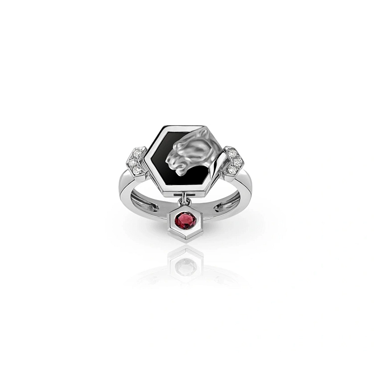 Gold Ring Carrera y Carrera Hexagon