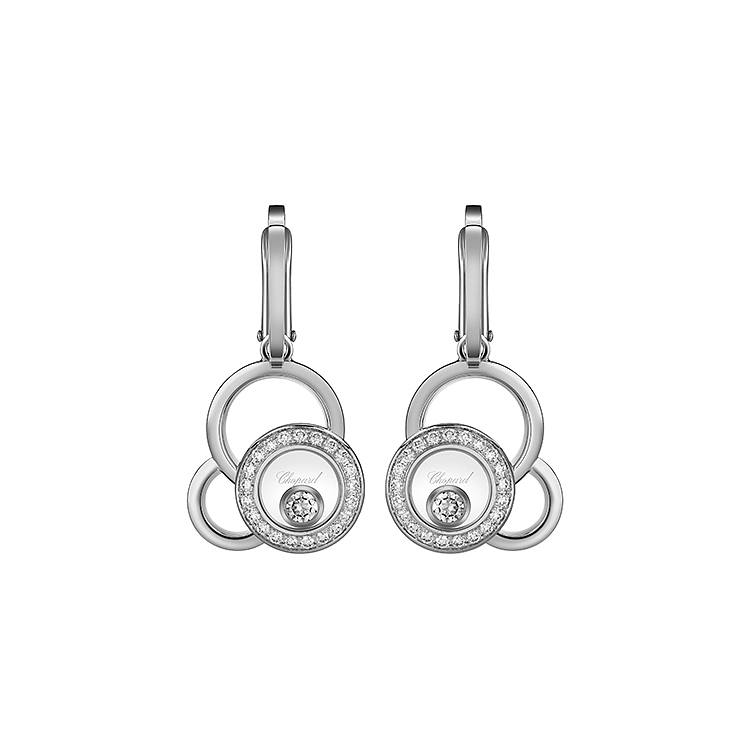 Gold Earrings Chopard Happy Diamonds 839769-1002