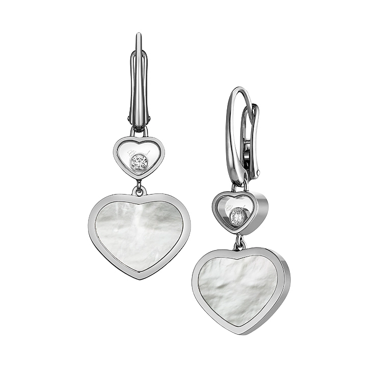 Gold Earrings Chopard Happy Hearts 837482-1310
