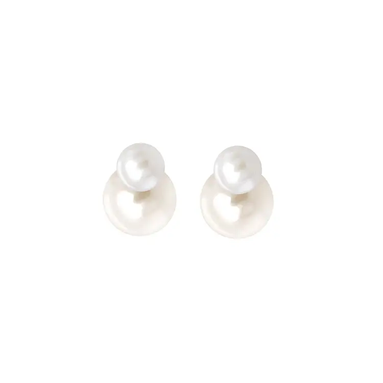 Gold Earrings Natural Pearls